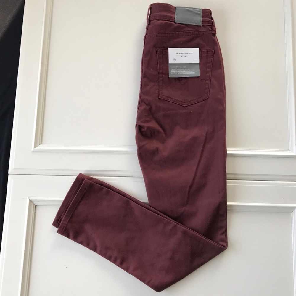 Girls AG NWT Slim Skinny Suede Stretch Pants 14